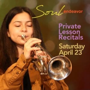 woman paying the trumpet