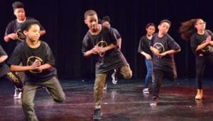 kids dancing on stage