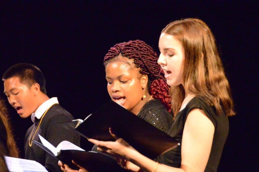 chorus students at east bay center